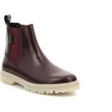 Kickers, Comfortabele Leren Laarzen Bruin, Dames, Maat:41 EU