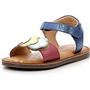 KICKERS Dyastar sandalen voor meisjes, Marine Metal Multico, 21 EU