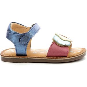 KICKERS Dyastar sandalen voor meisjes, Marine Metal Multico, 27 EU
