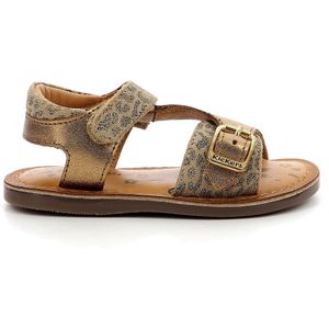 KICKERS Diazz, sandalen voor meisjes, Brons luipaard, 21 EU