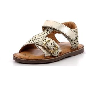 KICKERS Diazz sandalen voor meisjes, Gouden pony, 25 EU