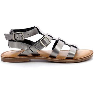 KICKERS Dazed sandalen voor jongens en meisjes, zilver, 24 EU, Zilver, 24 EU