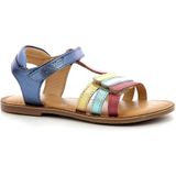 Leren sandalen met klittenband Diamanto KICKERS. Leer materiaal. Maten 28. Blauw kleur