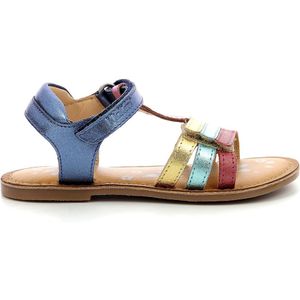 Leren sandalen met klittenband Diamanto KICKERS. Leer materiaal. Maten 29. Blauw kleur