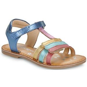 Leren sandalen met klittenband Diamanto KICKERS. Leer materiaal. Maten 34. Blauw kleur