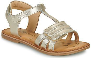 Kickers - Diamanto - Slippers - Goud - Klittenband - Leder