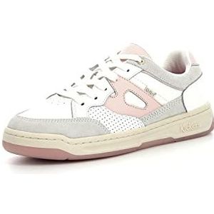 Kickers, Schoenen, Dames, Veelkleurig, 36 EU, Leer, Lage Top Leren Sneakers