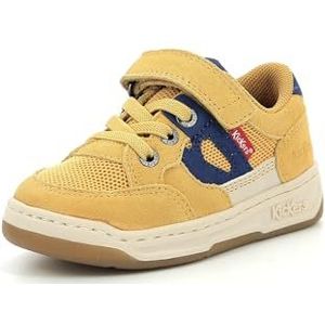 Kikouak, lage sneakers voor jongens, Camel Marine, 35 EU