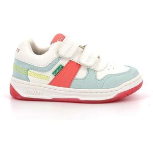 Sneakers met klittenband Kalido KICKERS. Leer materiaal. Maten 34. Wit kleur