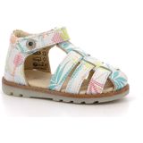 Leren sandalen Nonopi KICKERS. Leer materiaal. Maten 21. Wit kleur