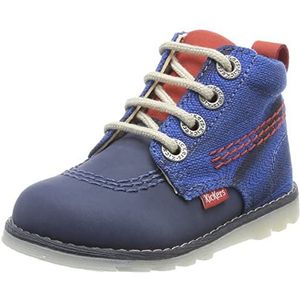 Kickers Nononeo Laarzen voor kinderen, uniseks, Blauw Rood, 24 EU