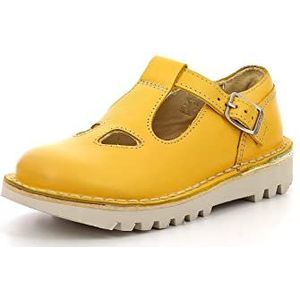 Kickers Kick Mary Jane lage schoenen voor meisjes, geel, 25 EU
