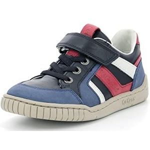 Kickers Windo Sneakers voor jongens, Marine Rouge Bleu, 31 EU