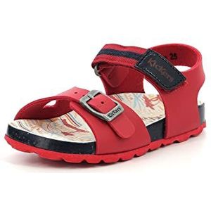 Kickers Sostreet sandalen voor jongens, Navy Surf rood, 33 EU