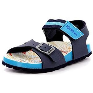 Kickers Sostreet sandalen voor jongens, Marineblauw Surf, 35 EU