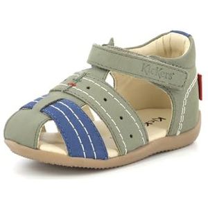 KICKERS BIGBAZAR-2, sandalen, kaki, blauw, 19 EU, kaki, blauw, 19 EU