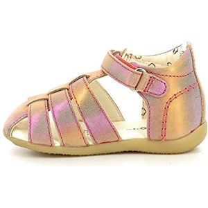 KICKERS BIGFLO-2 sandalen voor jongens en meisjes, roze regenboog, 21 EU, Regenboog Rose, 21 EU