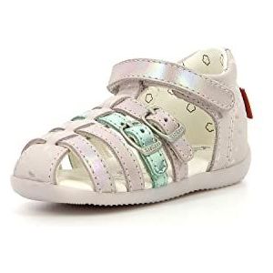 KICKERS Bigkro Sandalen voor meisjes, lichtroze plumetis, 18 EU