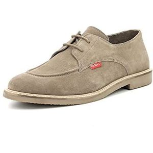 Kickers Totaly, Oxford-plaat, voor heren, beige-taupe, 43 EU, Taupe beige, 43 EU