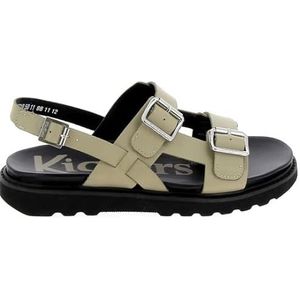 KICKERS Neosuummer Damessandalen, plat, lichtbeige, 40 EU, Lichtbeige, 40 EU