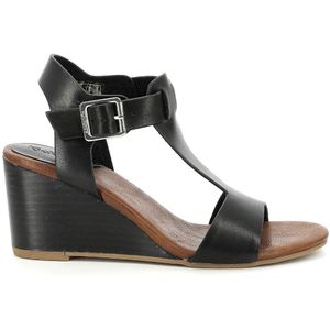 Leren sandalen met sleehak Kick Volage KICKERS. Leer materiaal. Maten 38. Zwart kleur