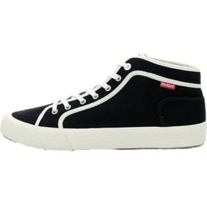 Kickers Uniseks Arveiler sneakers, Zwart en wit., 41 EU