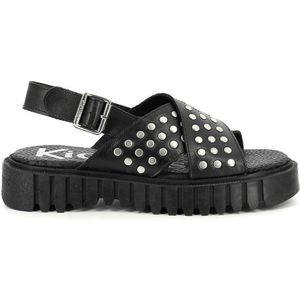 Sandalen in leer Kick Fact met studs KICKERS. Leer materiaal. Maten 40. Zwart kleur