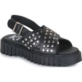 Kickers - Kick Fact - Sandalen - Zwart - Leren Bovenwerk