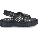Kickers - Kick Fact - Sandalen - Zwart - Leren Bovenwerk