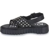 Kickers - Kick Fact - Sandalen - Zwart - Leren Bovenwerk