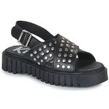 Kickers - Kick Fact - Sandalen - Zwart - Leren Bovenwerk