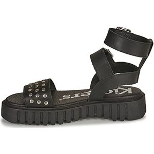 KICKERS Fan sandaal voor dames, Zwart, 36 EU