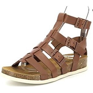 KICKERS Alexa platte sandalen voor dames, Lichtbruin, 39 EU