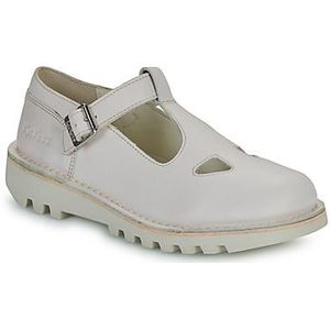 Kickers Mary Jane, Oxford-plaat, voor dames, wit, 41 EU, Wit., 41 EU