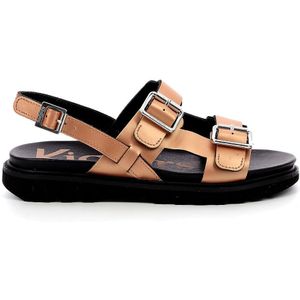 Sandalen in leer Neosummer, gespen KICKERS. Leer materiaal. Maten 36. Roze kleur