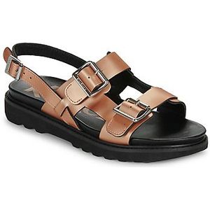 KICKERS NEOSUMMER Platte sandalen voor dames, nude metaal, 37 EU, Naakt metaal, 37 EU