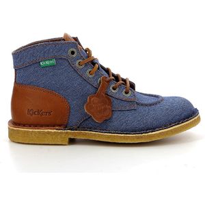 Leren bottines Kicklegend KICKERS. Canvas materiaal. Maten 38. Blauw kleur