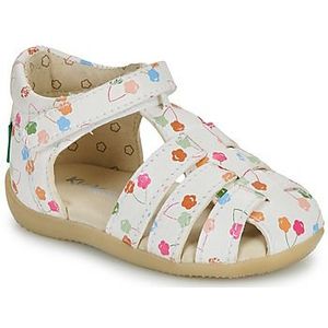 Gesloten sandalen in leer Bigflo-2 KICKERS. Leer materiaal. Maten 21. Wit kleur