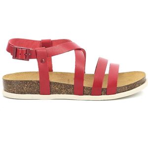 KICKERS Alice platte sandalen voor dames, rood, overige, 41 EU, Rood Overig, 41 EU