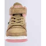 Kickado - Hoge Sneakers - Beige - Goud - Glitterroze - Synthetisch