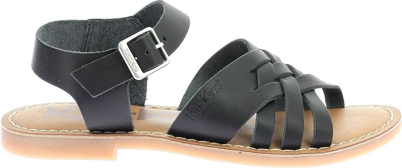 Kickers - Ladora - Sandalen - Zwart - Leer