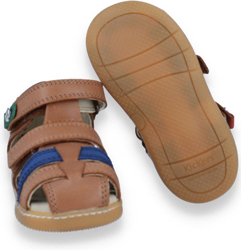 KICKERS - Bipod - Sandalen - Kameel - Leer