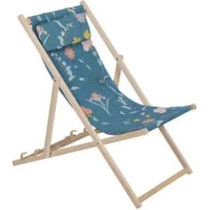 Madison beachchair Hyba Blue floral ocean