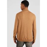 Polo Ralph Lauren - Trui - Kastanje Kleur - Wol - Halve Rits met Borduursel