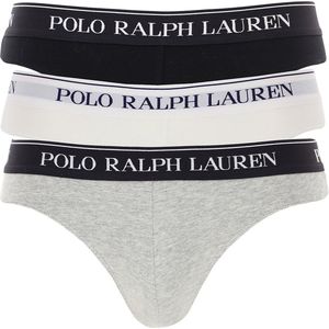 Polo Ralph Lauren - Pak van 3 Slips - Zwart - Grijs - Wit - Katoen