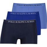 Polo Ralph Lauren - Boxershort - Blauw - Effen - 3-Pack