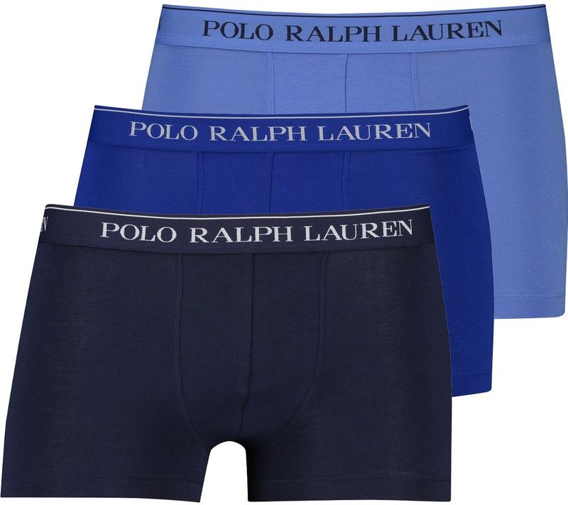 Polo Ralph Lauren - Boxershort - Blauw - Effen - 3-Pack