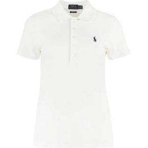 Polo Ralph Lauren - Slim Fit Poloshirt 'JULIE' - Effen Design - Logostitching