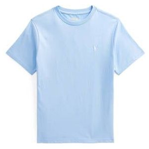 Brand - Effen T-shirt met Kwartmouwen en Geribbelde Kraag