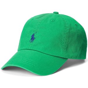 Pet in katoen met geborduurd logo POLO RALPH LAUREN. Katoen materiaal. Maten één maat. Groen kleur